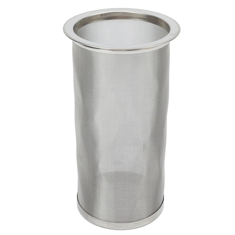 Cold Brew Coffee Filter Stainless Steel Reusable Wide Mouth Mesh Cylindrical Filter with White Gasket for Tea 8x15cm/3.15x5.91in