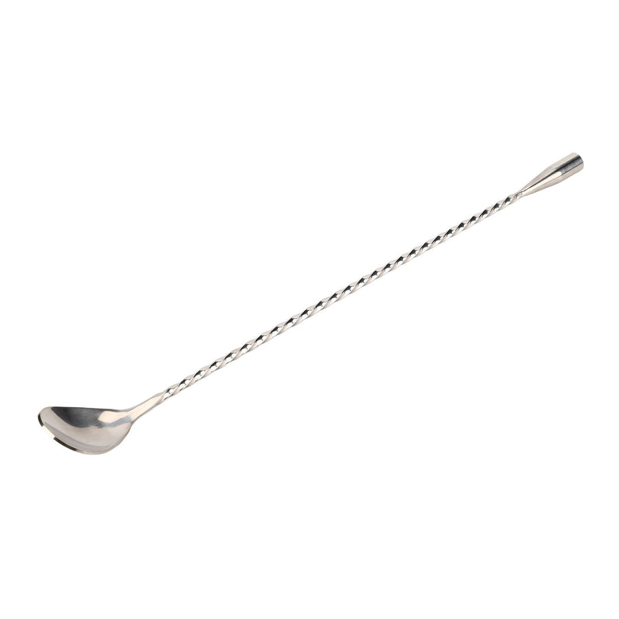 Cocktail Drink Swizzle Stick Fine Thread Stainless Steel Drink Stirrers with Long Handle for Home Bar Restaurant