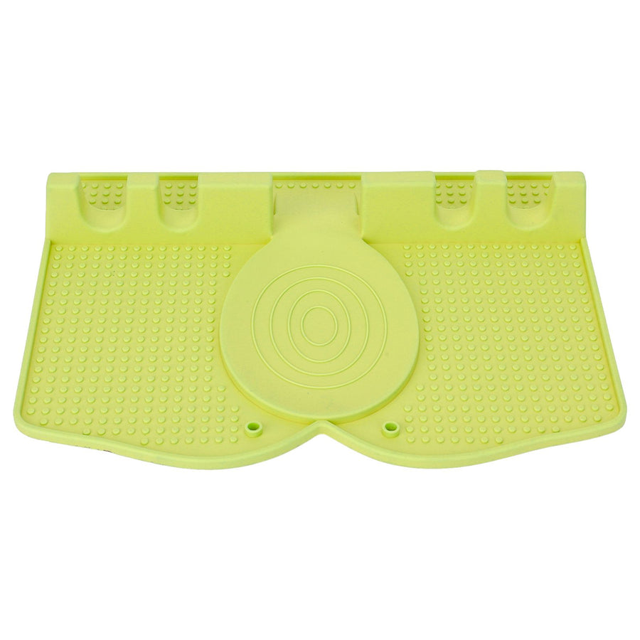 Silicone Utensil Rest Heat Resistant Non Slip Silicone Utensil Holder with Drip Pad for Kitchen Utensil Spoons Tongs Light Green