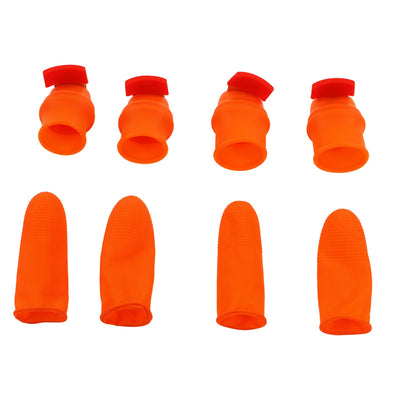 Silicone Thumb Knife Stainless Steel Thumb Knife Picker for Peel Pick Vegetables Pepper Beans Bent Knife