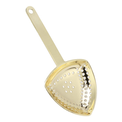 Triangular Cocktail Strainer No Breakage Anti Rust Fine Filtration Decorative Professional Ice Strainer for Bar Home Gold Plated