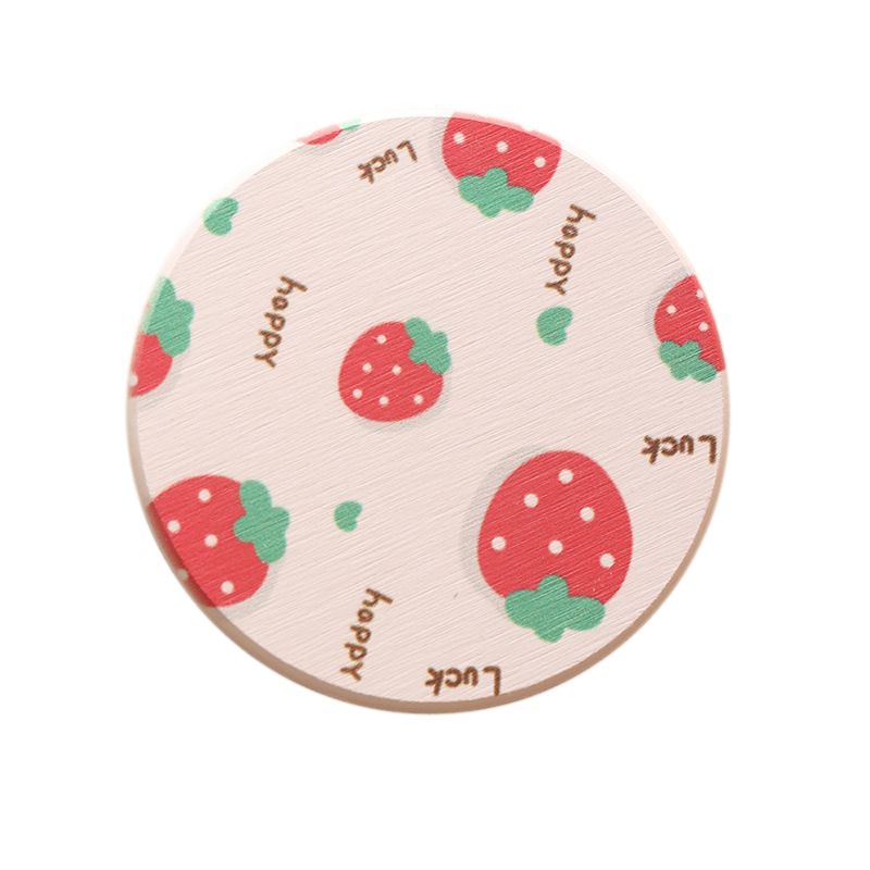 Diatomite Cup Pad 10x10cm Tea Cup Coasters Water Absorbent Pad Diatom Earth Mat for Dining Table Soap Strawberry