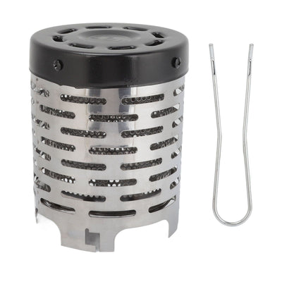 Camping Heating Stove Cover Stainless Steel High Temperature Resistant Camping Mini Heater Tent Heating Cover