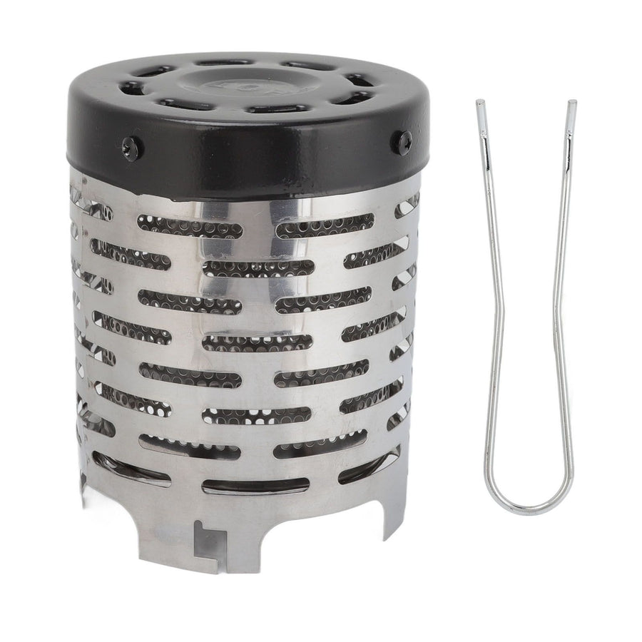 Camping Heating Stove Cover Stainless Steel High Temperature Resistant Camping Mini Heater Tent Heating Cover