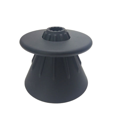 Coffee Filter Cup Food Grade Silicone Conical Coffee Dripper with Isolation Ring for Home Black