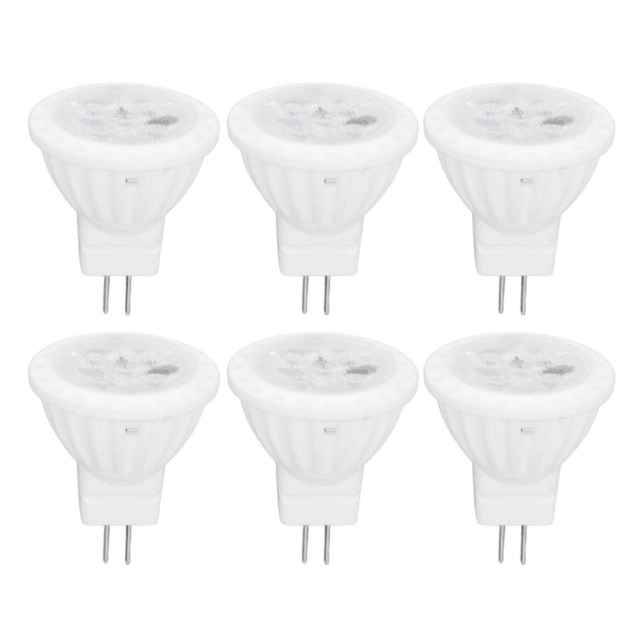6pcs Brightness Dimming LED Spot Light Bulbs 360LM MR11 LED Landscape Track Light with Ceramic GU4 Base 110V 4W Warm Light 3000K