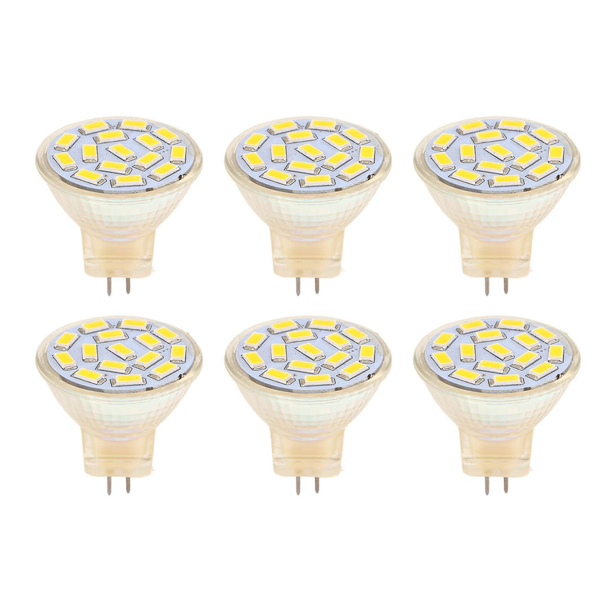 6Pcs GU4 LED Bulb 270LM 15LED Energy Saving Light Bulb MR11 Track Lamp Beads 12V 3W Warm Light 3000K