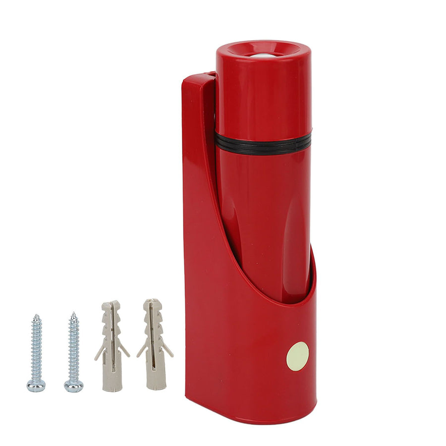 LED Flashlight Wall Mounted High Brightness Battery Powered Small Emergency Flashlight for Hotel Home Red