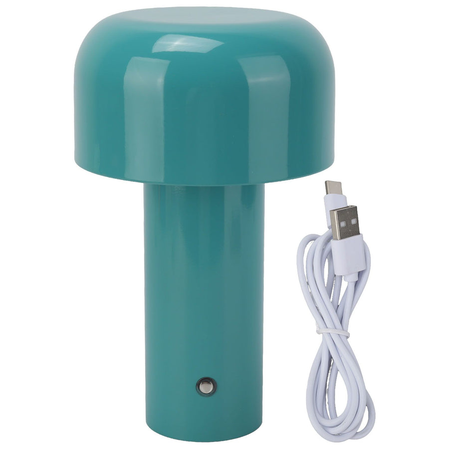 USB Mushroom Light Modern Simple Blue Mushroom USB Rechargeable Desk Lamp Small Night Light for Bar Restaurant Bedroom