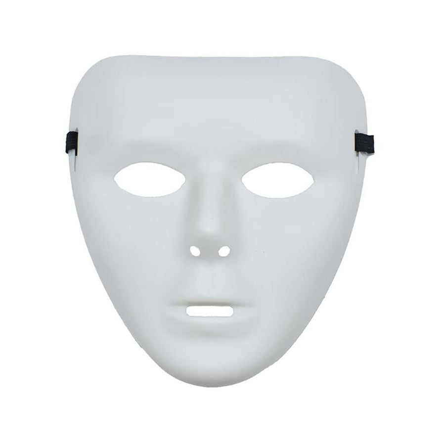 Horror Face Mask Anonymous Theater Mask Halloween Dance Performances Masquerade Props for Adults