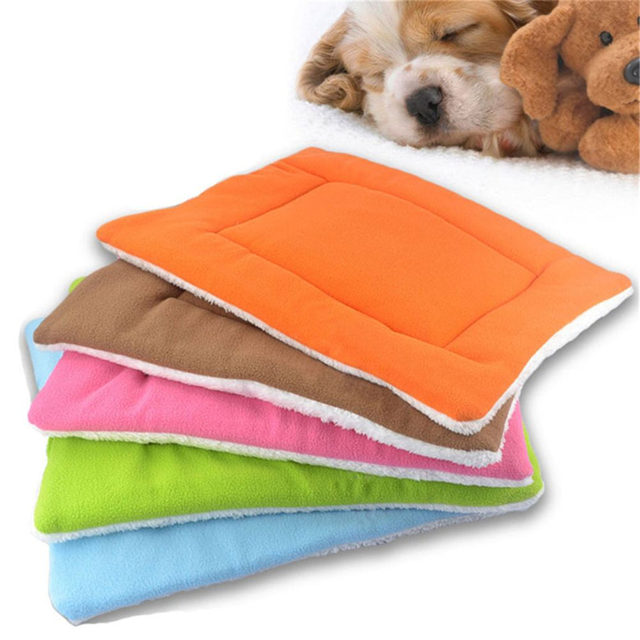 Random Color Cute Cozy Pet Dog Soft Bed Mat Plush 45*35cm Soft Dog Bed Pet Cushion Winter Pet Supply