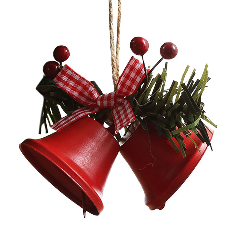 Metal Horn Bell Christmas Tree Ornaments Durable Lovely Christmas Tree Hanging Pendants for Wedding Anniversary Party