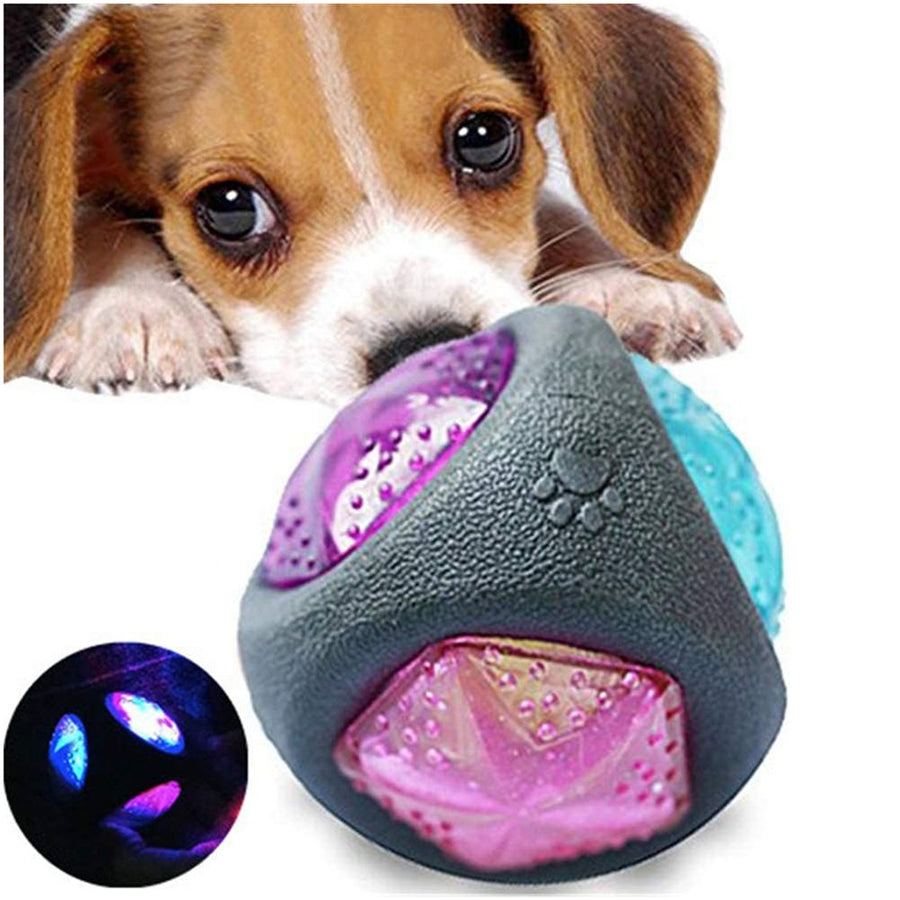 Rubber Dog Ball Puppy Bite Resistant Ball Dental Care Toy for Pet Molar Training Ball