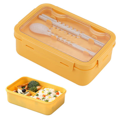 Lunch Boxes Bento Boxes Leakproof Lunch Boxes for Microwave Bento Lunch Boxes with 3 Compartments and Tableware