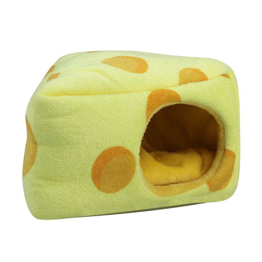 Cheese Shaped Pet Hamster Sleeping Warm Nest Winter Warm Beds Cave Pet Supplies