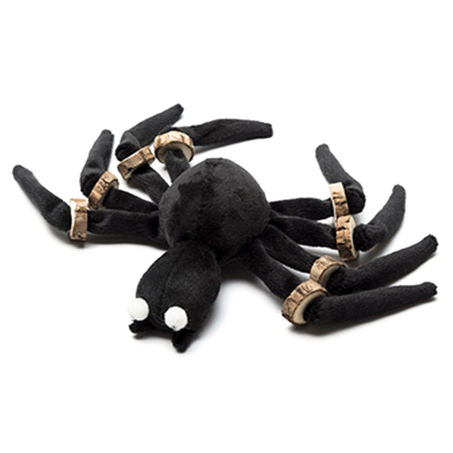 Halloween Spider Cat Toy with Teething Wood Chip Pet Funny Black Spider Legs Cat Toy Halloween Pet Funny Toys
