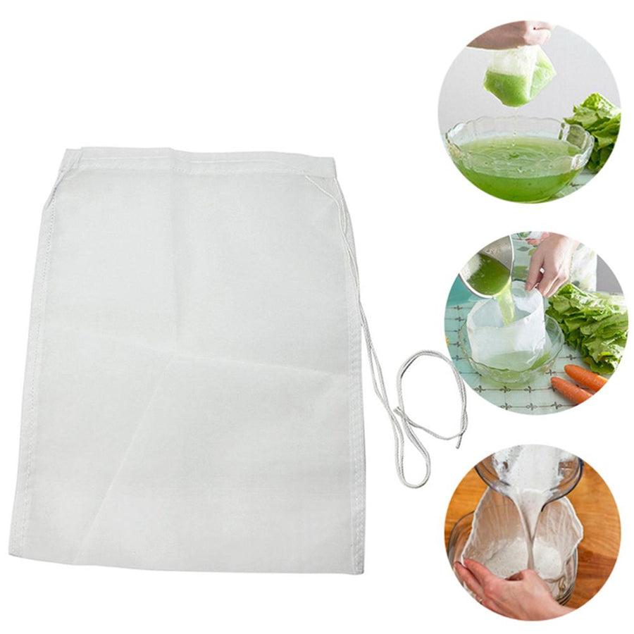 100 Grit Nylon Mesh Filter Bag Tea Fruit Juice Coffee Wine Nylon Mesh Net Strain Liquid Filter Bag Kitchen Accessories