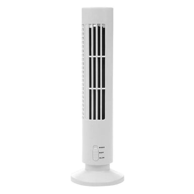 Portable Air Cooler Vertical Bladeless Fan USB Desktop Air Conditioner Fan Mini Cooling Tower Fan for Home Office
