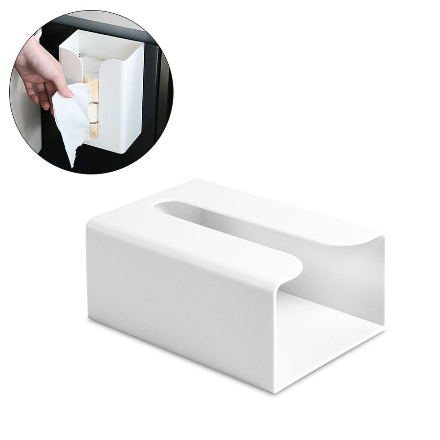 Kitchen Toilet Paper Box Adhesive Wall Mounted Paper Towel Holder Toilet Tissue Box