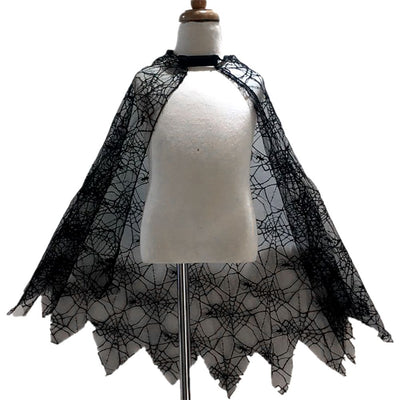 Halloween Cobweb Cloak Children Cosplay Costume Masquerade Performance Costume Spider Cloak