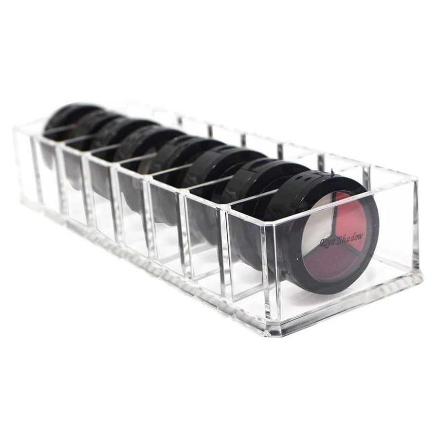 8 Slots Cosmetic Organizer Powder Storage Box Household Women Makeup Tool Case Cosmetic Storage Container