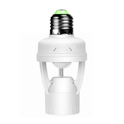 360° Detected Dimmable Infrared Human Body Sensor Lamp Socket Lamp Bulb Adapter