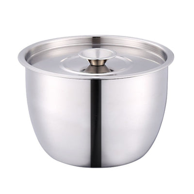 Stainless Steel Cake Mixing Basin with Lid Cream Basin Seasoning Bowl Baking Tools
