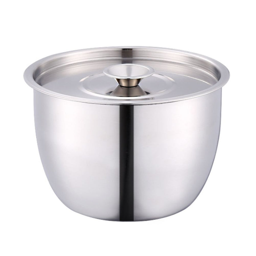 Stainless Steel Cake Mixing Basin with Lid Cream Basin Seasoning Bowl Baking Tools