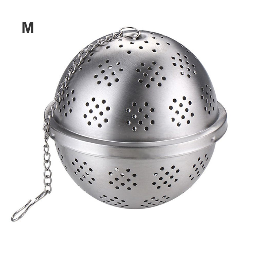Stainless Steel Ball Tea Infuser Mesh Tea Filter Strainer with Hook for Loose Leaf Tea and Seasoning Spices