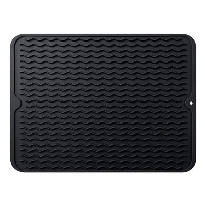 Silicone Drying Mat Silicone Heat Resistant Draining Mat 40 x 30 cm Non Slip Dish Drying Mat Kitchen Pot Coasters Place Mats