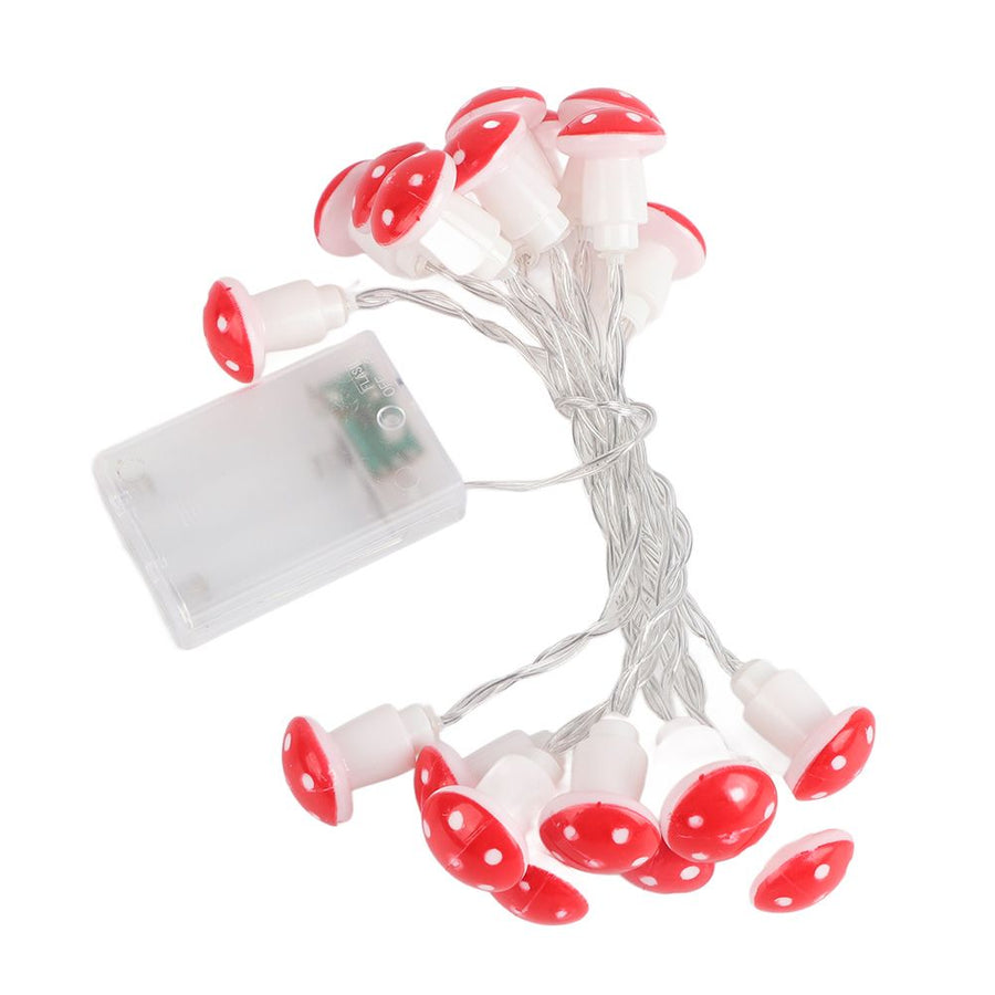 20 LED Mushroom String Lights LED Light Strip Garden Decoration Light for Christmas Wedding Party