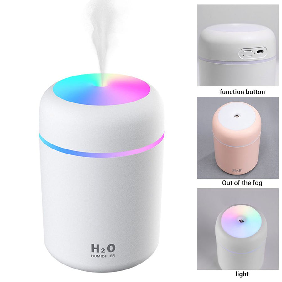 300ML Mini USB Humidifier with Night Light Mist Humidifier Air Humidifier For Room Office Desk