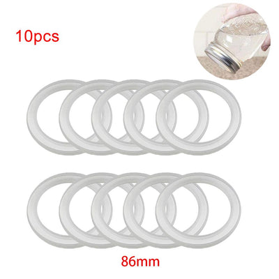 10Pcs Silicone Jar Gaskets Replacement Airtight Silicone Gasket Sealing Rings for Regular Mouth Canning Jar