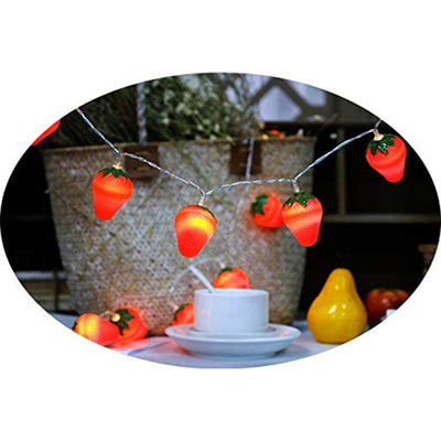 3 Meters 20LED Strawberry String Lights Battery Powered Indoor Outdoor Lighting Lamp for Wedding Home Birthday Garden Yard Patio Party Decorations