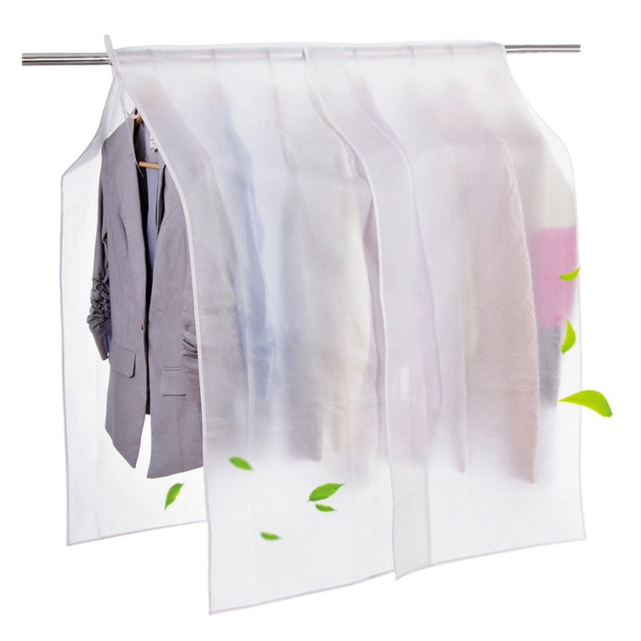 Clear Clothes Shoulder Rack Cover Suit Coat Dress Clothes Organizer Dustproof Protector for Home Bedroom
