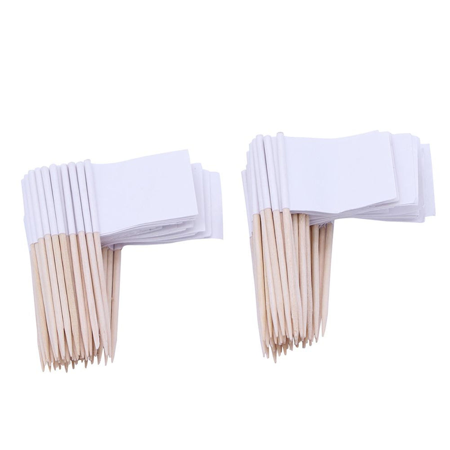 100Pcs Flag Cupcake Toppers Toothpick Flags Cheese Markers Sticks Flag Topper for Party Cake Food Cheeseplate Appetizers