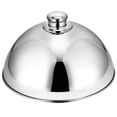 Stainless Steel Cloche Food Cover Dome Serving Plate Dish Dining Dinner for Home Kitchen Restaurant Cafe