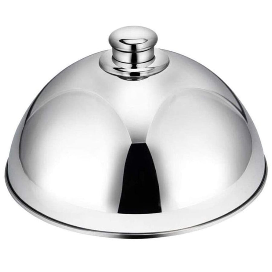 Stainless Steel Cloche Food Cover Dome Serving Plate Dish Dining Dinner for Home Kitchen Restaurant Cafe