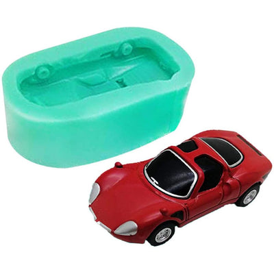 Silicone Mold Racing Car Shaped Fondant Mold for DIY Baking Cake Making Soaps Candles Mold for Puddings Chocolate Cake