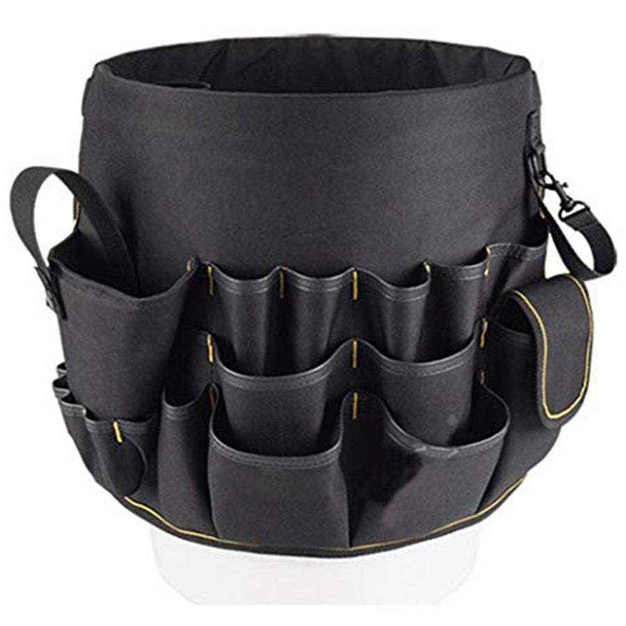 Heavy Duty Gardening Tool Bucket Organizer Gardening Tool Kit Holder with 56 Pockets for Garden Yard Lawn