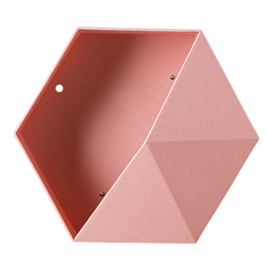 Hexagonal Wall Shelf Geometric Hexagonal Storage Shelf Simple Geometric Wall Floating Shelf
