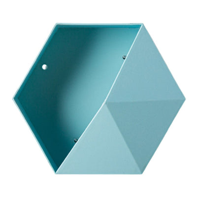 Hexagonal Wall Shelf Geometric Hexagonal Storage Shelf Simple Geometric Wall Floating Shelf