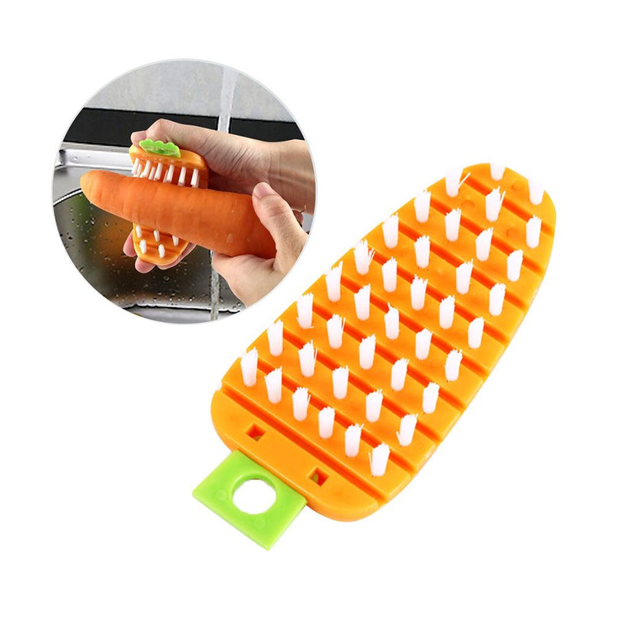 Random Veggie Vegetable Scrubber Scrub Cleaning Brush Kitchen Cleaner Carrot Potato Surface Brush Kitchen Tool