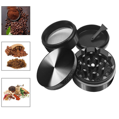 4 Layer Herb Grinder Grinders Zinc Alloy Manual Crusher Herb Spice Grinder