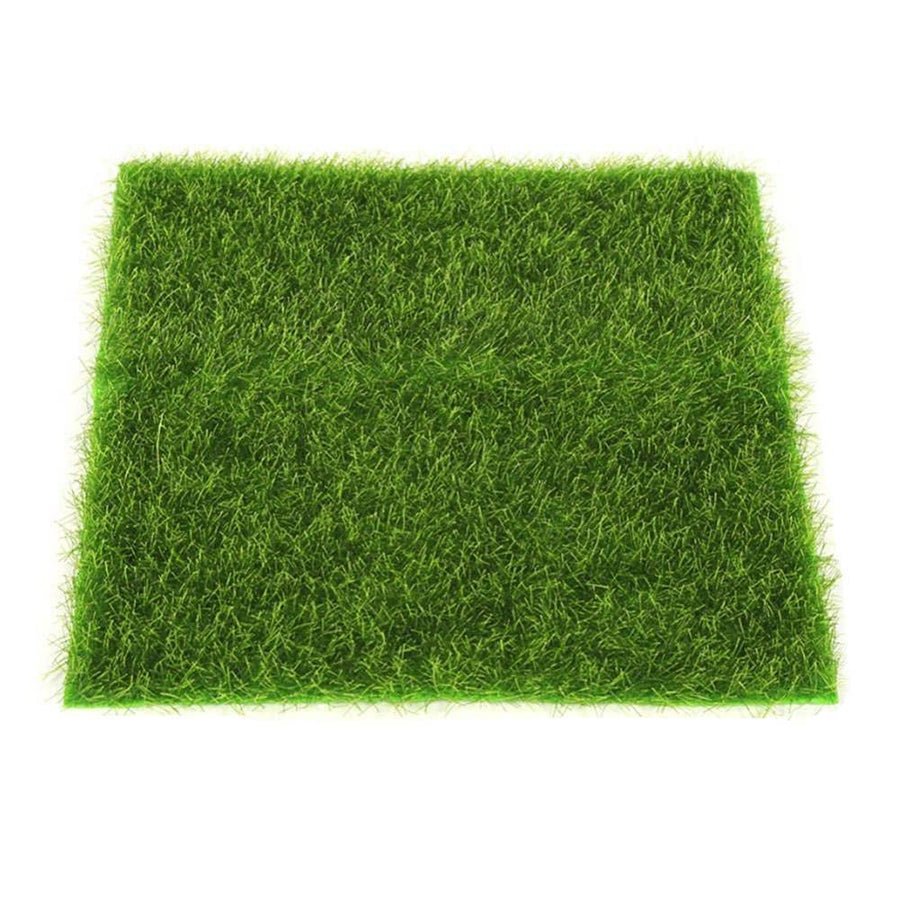 Artificial Lawn Grass Turf Interlocking Grass Tile Lawn Rug for Garden Bonsai Home Aquarium Artificial Lawn DIY Decoration