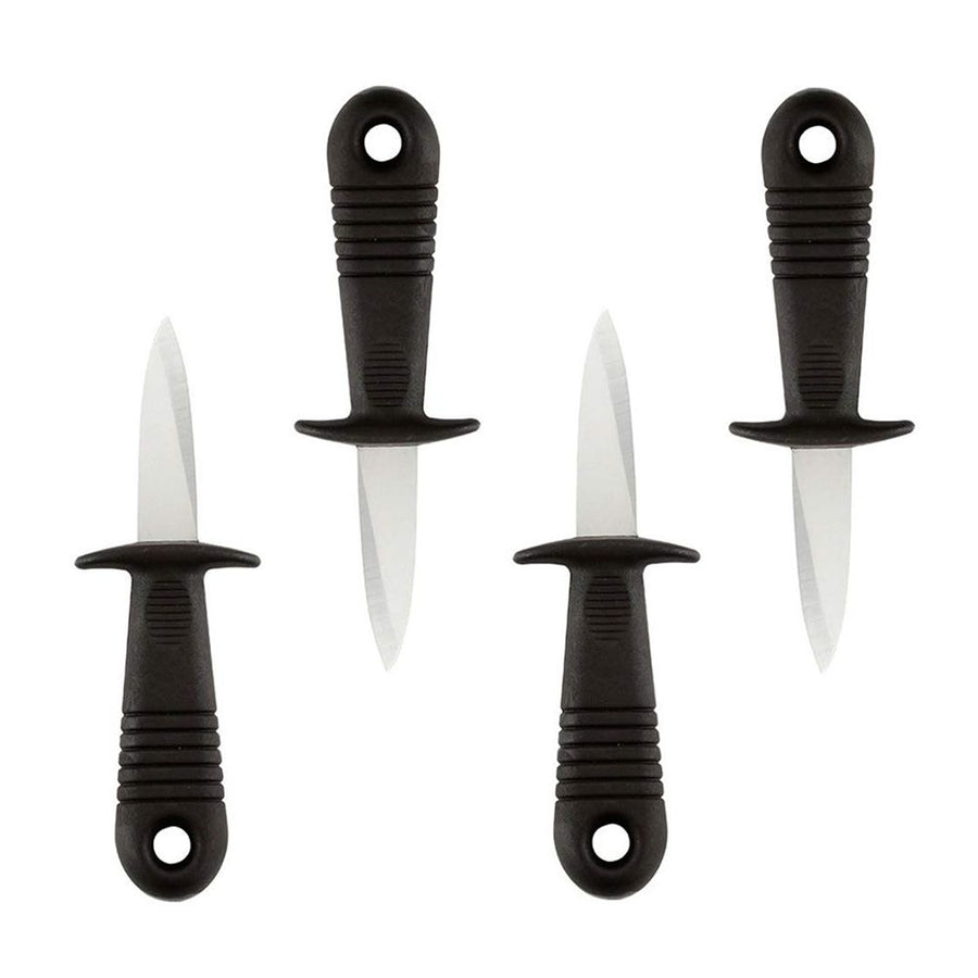 4Pcs Stainless Steel Oyster Cutter with Non Slip Handle Seafood Special Tools
