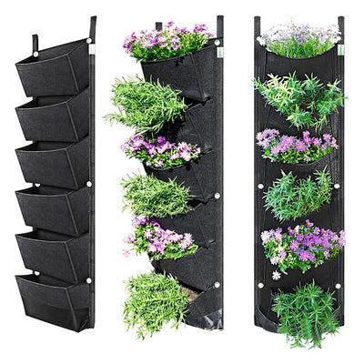 Vertical Planter Wall Mounted Planting Bag Outdoor Greening Container Garden Planters Bag