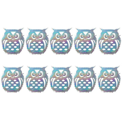10pcs Anti Collision Alert Stickers Bird Repellent Film Bird Reflective Window Stickers Anti Bird Sticker for Courtyard Window