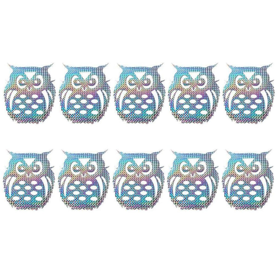 10pcs Anti Collision Alert Stickers Bird Repellent Film Bird Reflective Window Stickers Anti Bird Sticker for Courtyard Window