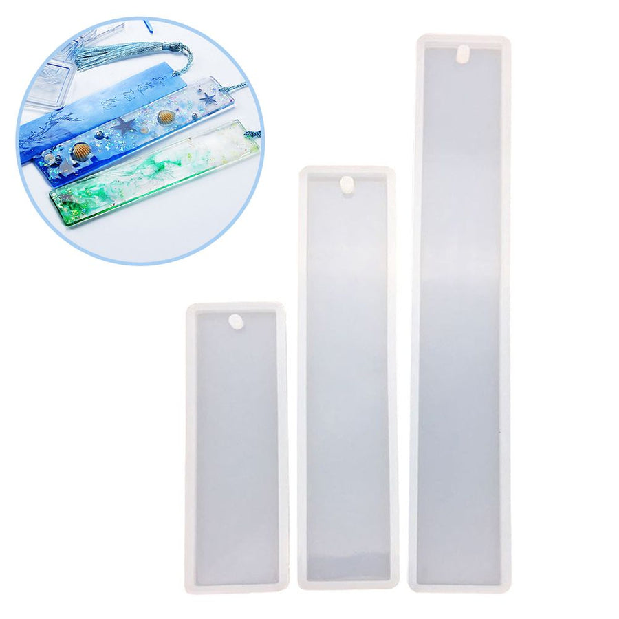 Silicone Crystal Epoxy Mold Book Marker DIY Jewelry Making Tool Handcraft Mold